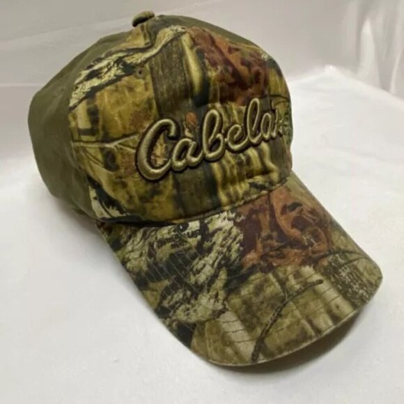 Cabela's Vintage 6 Panel Brushed Twill Low Profile Adjustable Cap Camouflage GUC - Picture 2 of 13